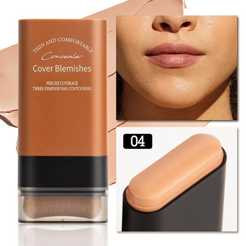 🔥Buy 2 Get 1 FREE✨2025 Instant Concealing Foundation Stick with Built-in Brush