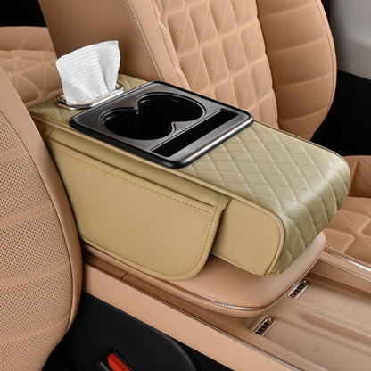 Multifunctional Car Armrest Cushion with Integrated Booster