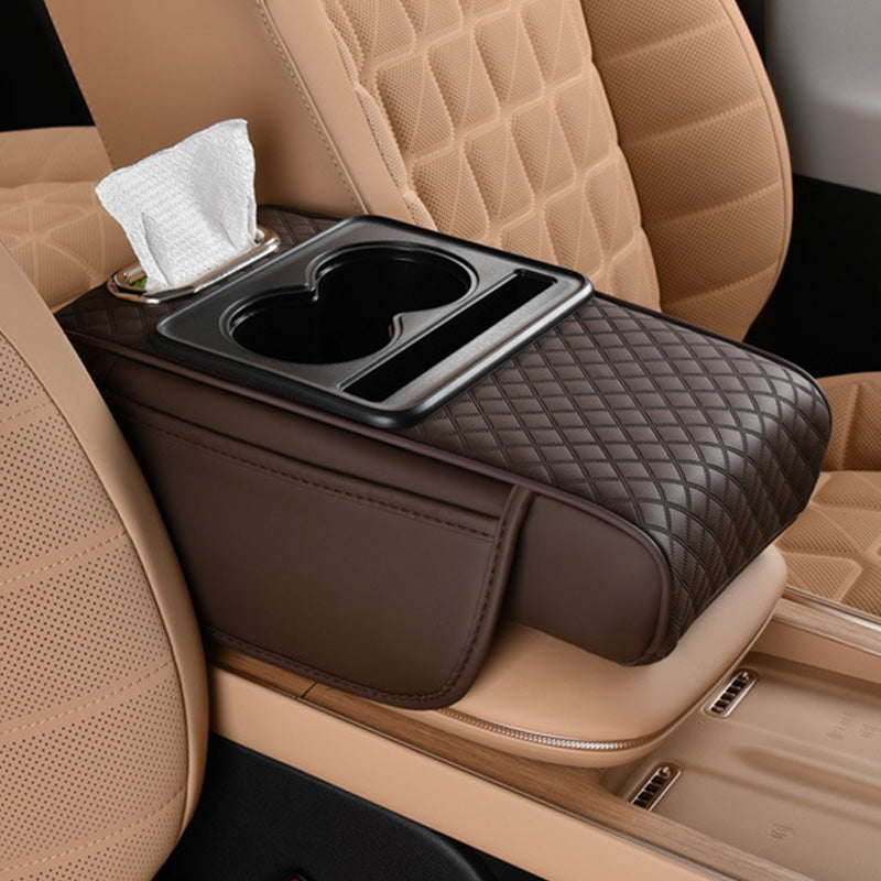 Multifunctional Car Armrest Cushion with Integrated Booster