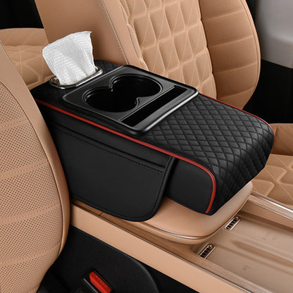 Multifunctional Car Armrest Cushion with Integrated Booster