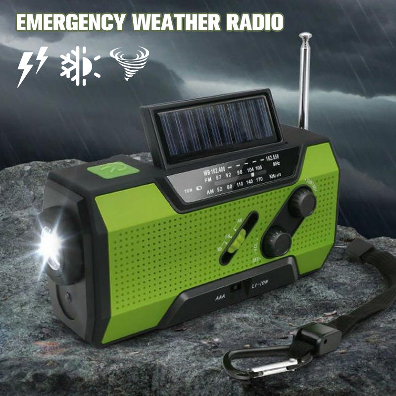 Multifunctional Outdoor Solar Emergency Hand Crank Radio