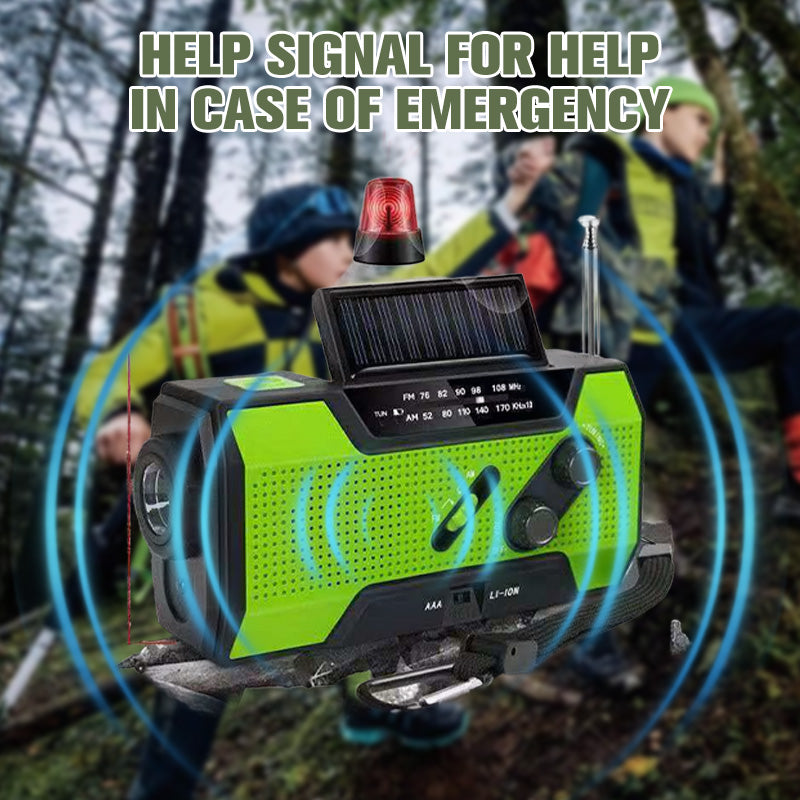 Multifunctional Outdoor Solar Emergency Hand Crank Radio