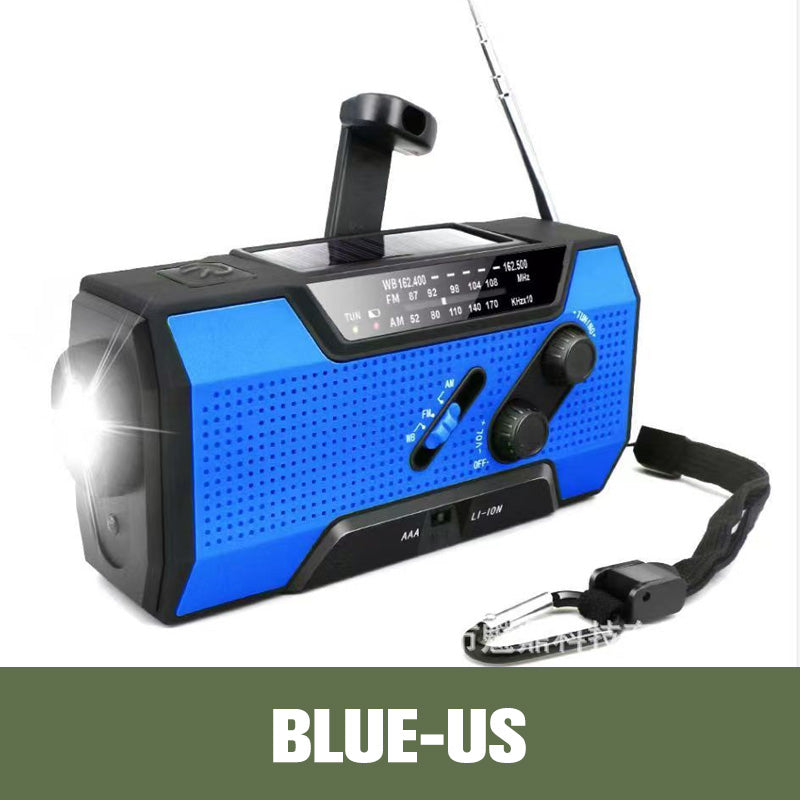 Multifunctional Outdoor Solar Emergency Hand Crank Radio