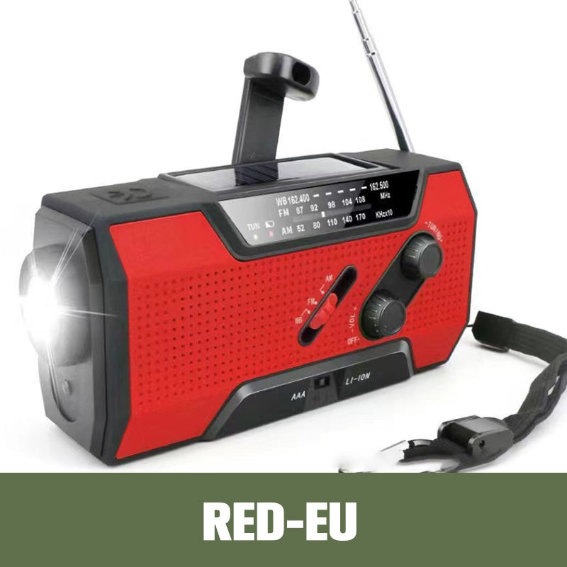 Multifunctional Outdoor Solar Emergency Hand Crank Radio