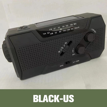 Multifunctional Outdoor Solar Emergency Hand Crank Radio