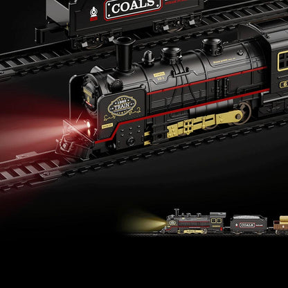 Simulation Vintage Electric Steam Train with Track Toy Set