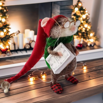 🎅Christmas sale 50% off🎄Cute needle felt mouse for decoration