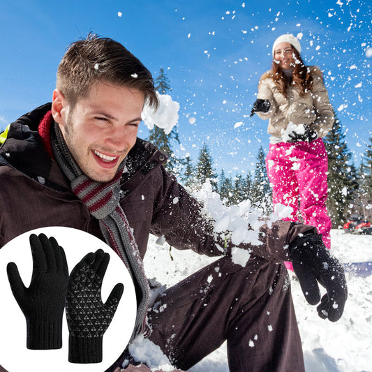 USB Heated Knit Gloves - Touch Screen Friendly