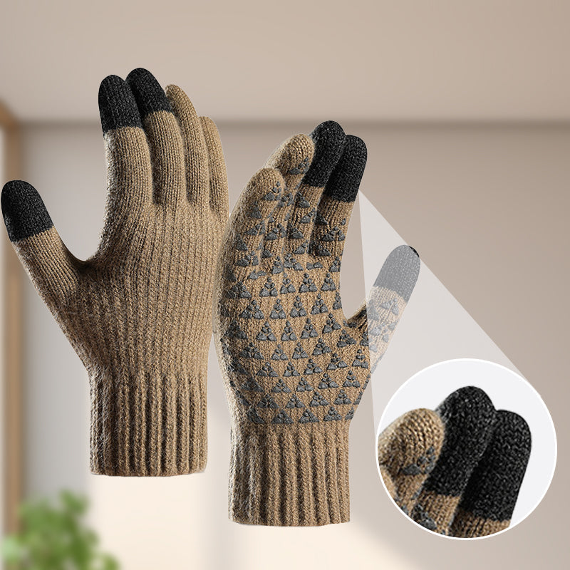 USB Heated Knit Gloves - Touch Screen Friendly