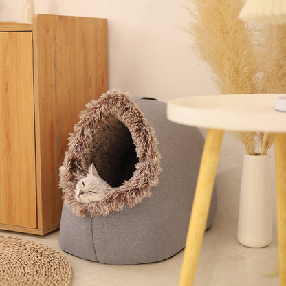 💥40% OFF 🐾OFFWinter Warm Pet Cave Bed