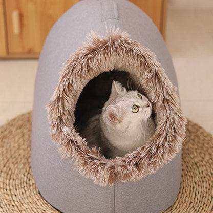 💥40% OFF 🐾OFFWinter Warm Pet Cave Bed