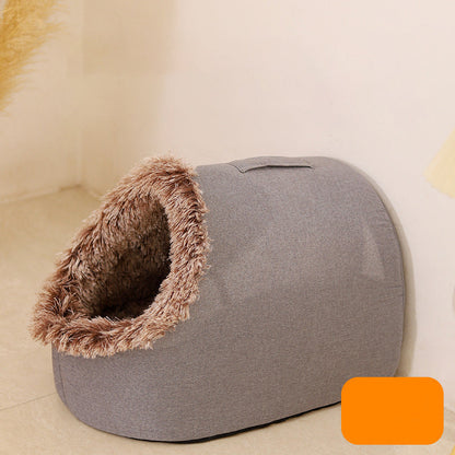 💥40% OFF 🐾OFFWinter Warm Pet Cave Bed