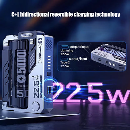 🎁Hot Sale🔥Portable Power Bank with Removable & Replaceable Battery Pack